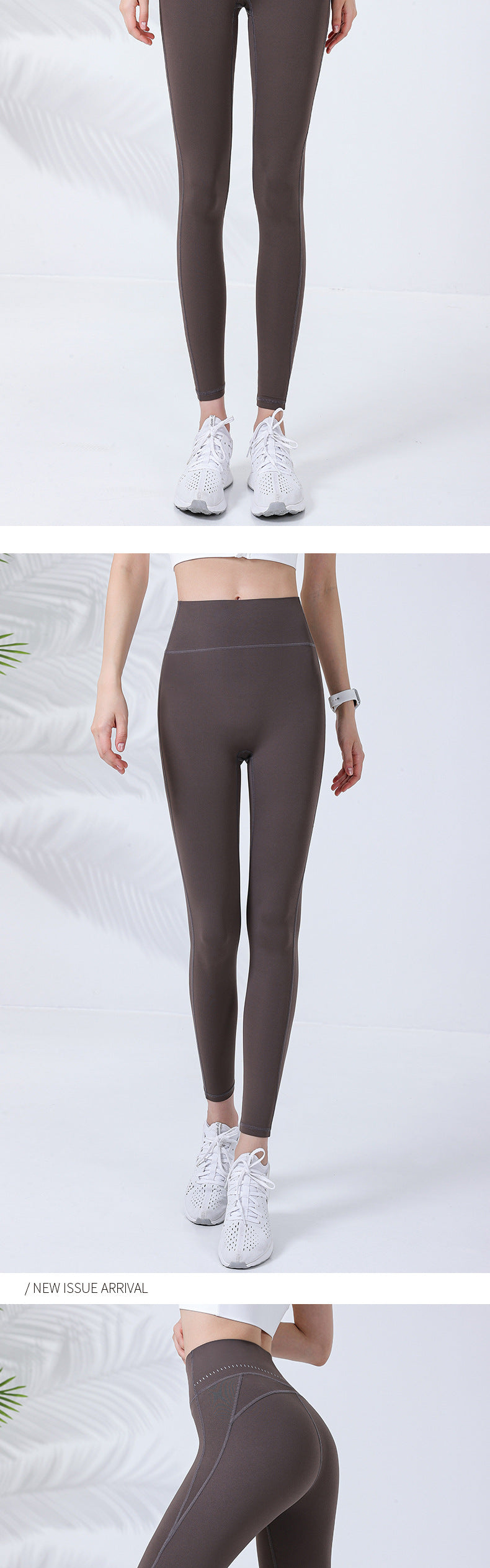 Summer new skin-friendly reflective printed sports trousers women's high-waist hip-lifting tight-fitting yoga trousers without embarrassing lines