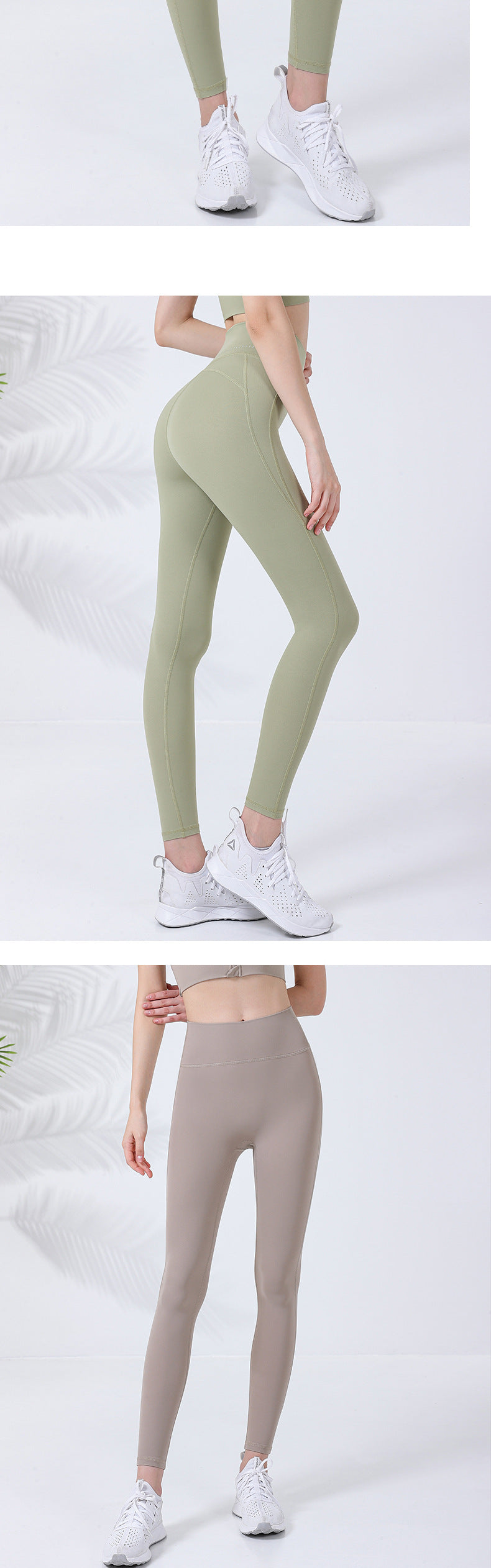 Summer new skin-friendly reflective printed sports trousers women's high-waist hip-lifting tight-fitting yoga trousers without embarrassing lines