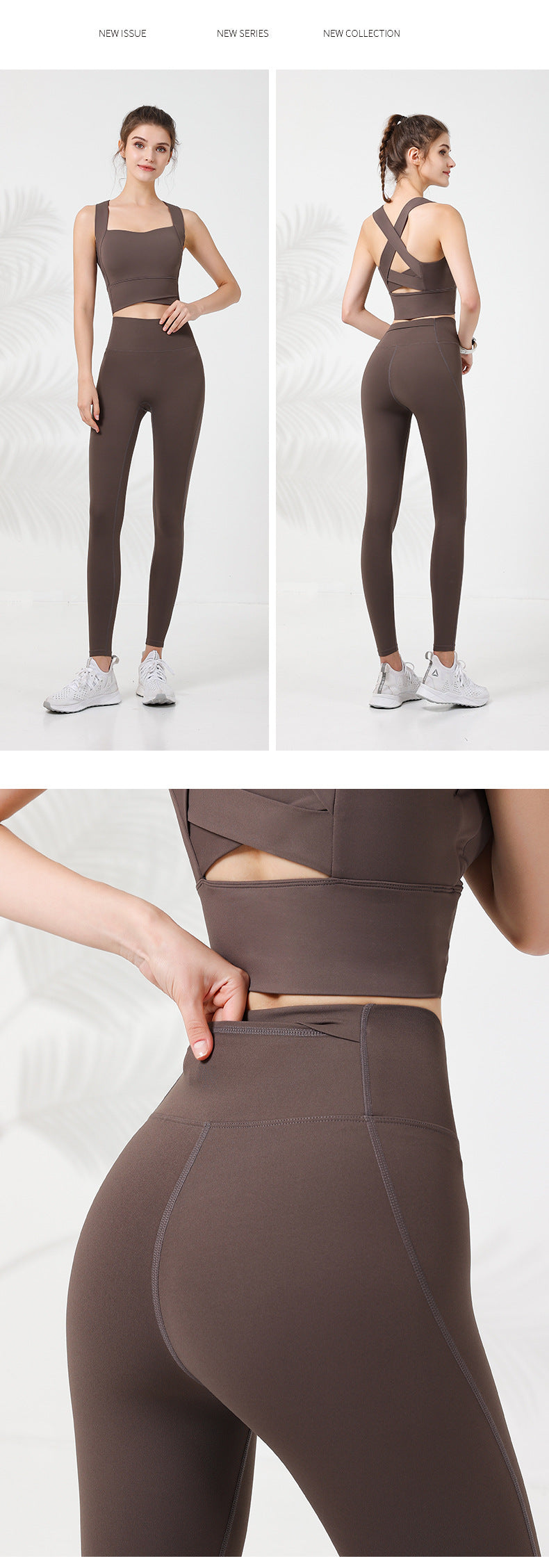 2023.08 New sunscreen quick-drying high-waisted abdomen-lifting hip sports trousers high-elastic tight-fitting belt pocket fitness running yoga pants