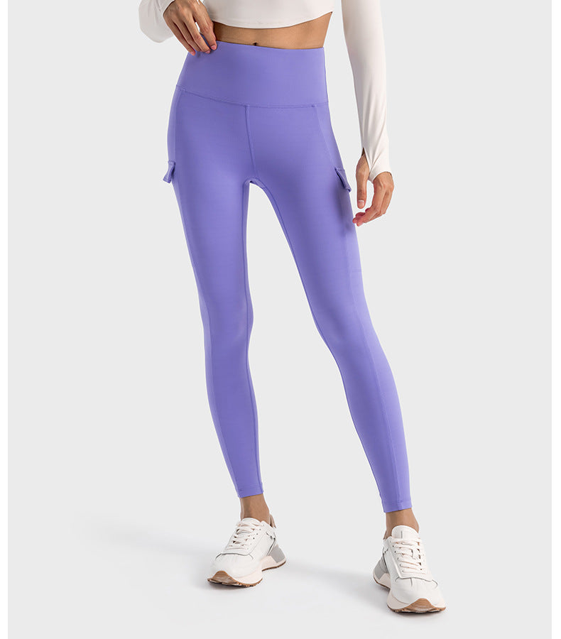 2023.09 Creora Hyoseong high-waisted hip lift abdominal yoga pants Side pocket breathable moisture absorption sports tights for women