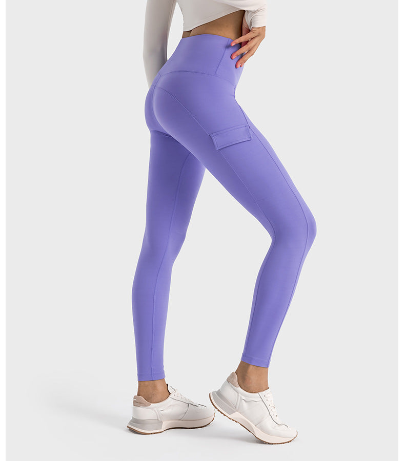 2023.09 Creora Hyoseong high-waisted hip lift abdominal yoga pants Side pocket breathable moisture absorption sports tights for women