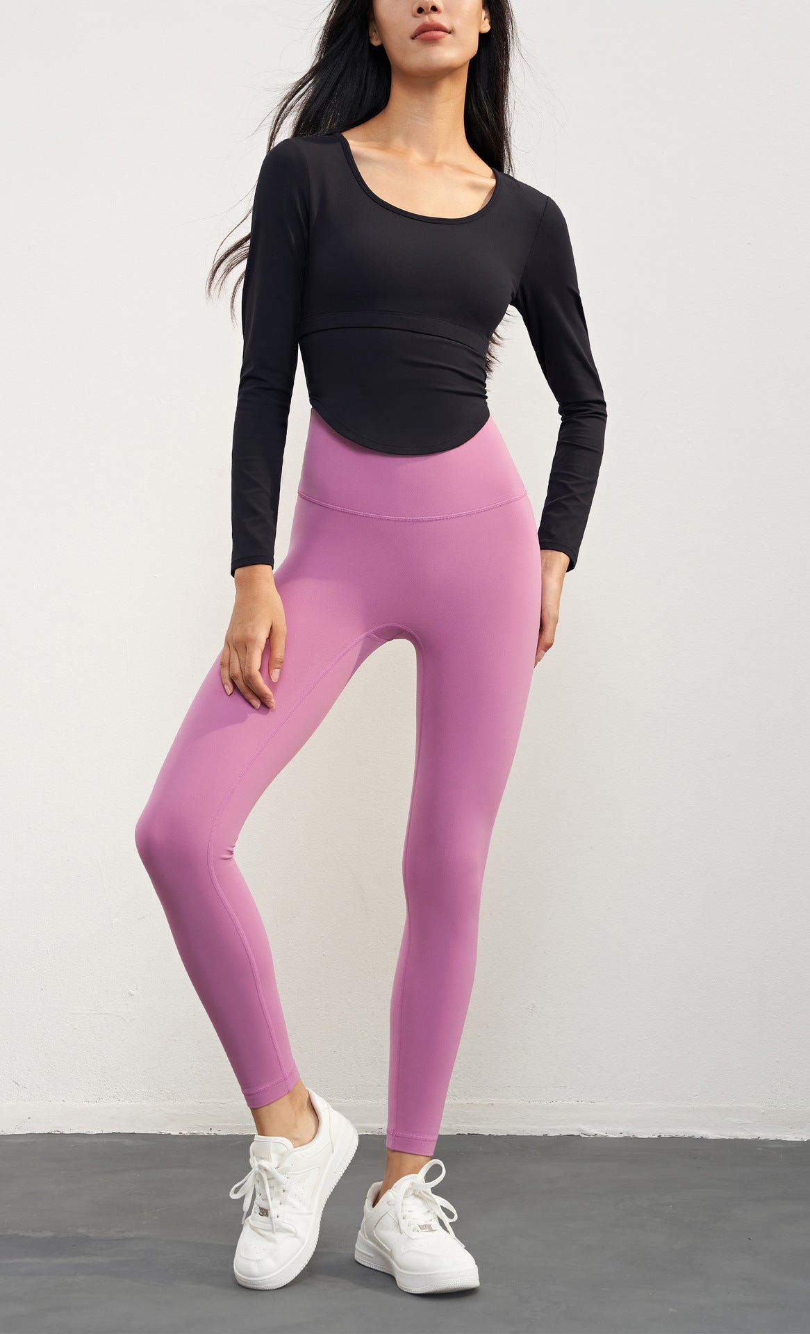 2023.09 Nuls new high-waist butt-lifting yoga trousers for women without T tight sports pants thickened thin velvet lining sports fitness pants