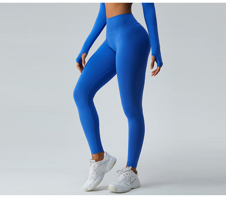 2023.09 Autumn new peach hip lift yoga pants women V waist tight abdominal sports pants running fitness pants