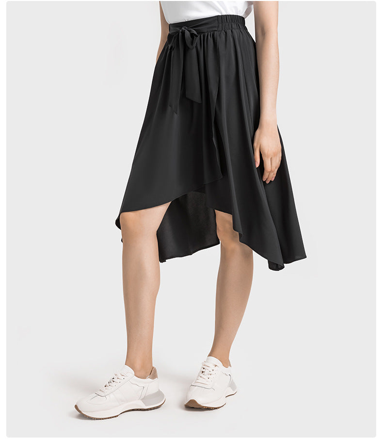 Luxtre new product pleated horse face skirt fashion outer wear anti-light water cooling cooling sports skirt summer