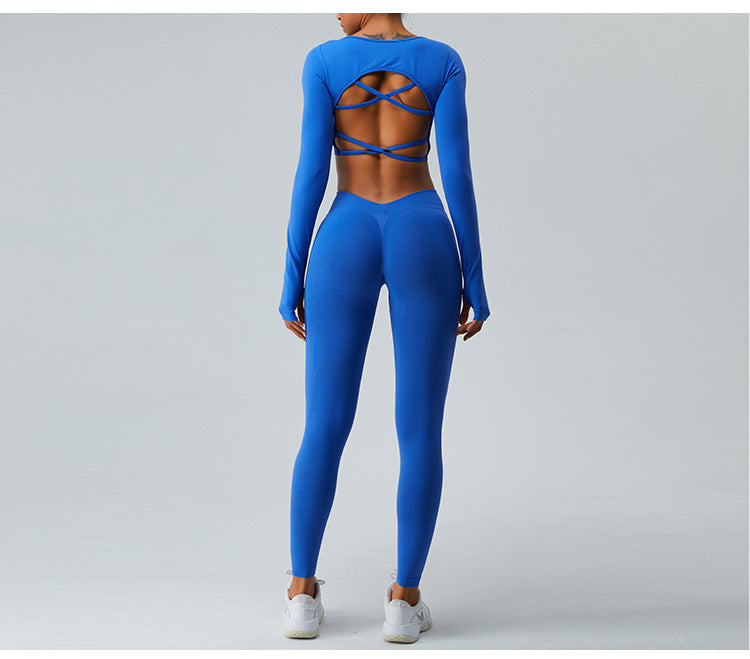 2023.09 Autumn new peach hip lift yoga pants women V waist tight abdominal sports pants running fitness pants