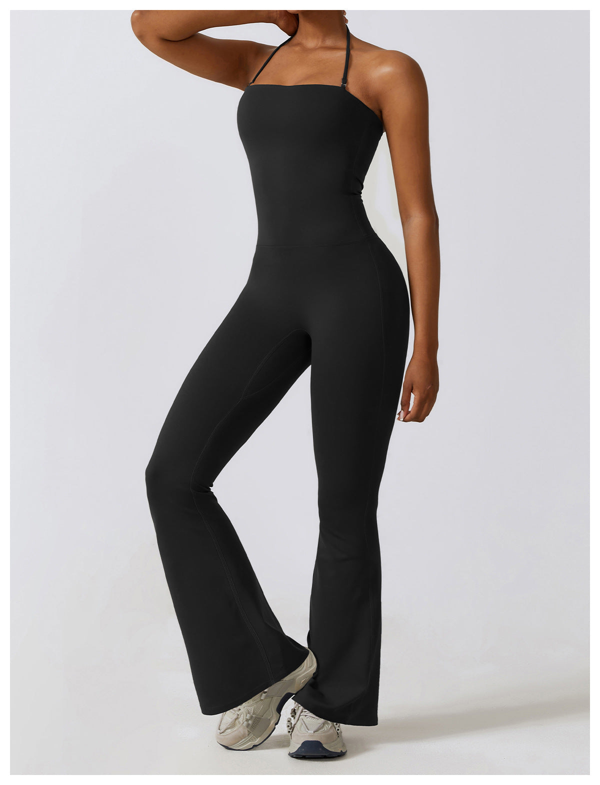 2023.09 Quick-drying tight bodysuit nude casual sports fitness suit dance micro La one-piece yoga suit 8393