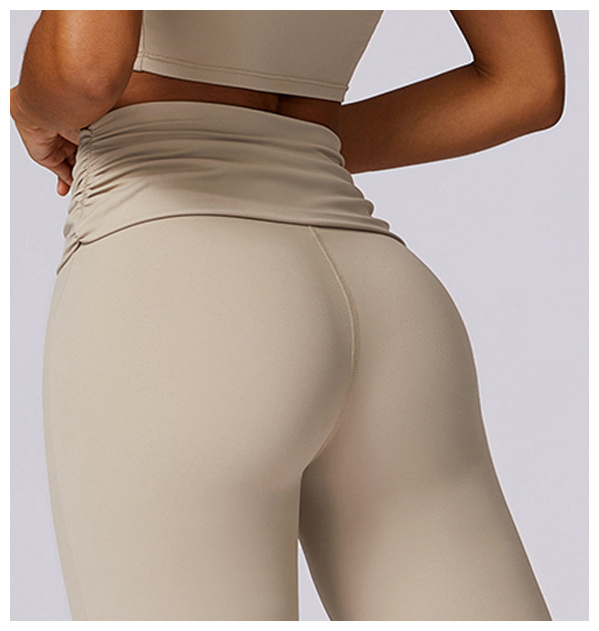 03/2024 Spring nude tight-fitting back yoga suit running sports suit for women breathable quick-drying fitness clothes 8516