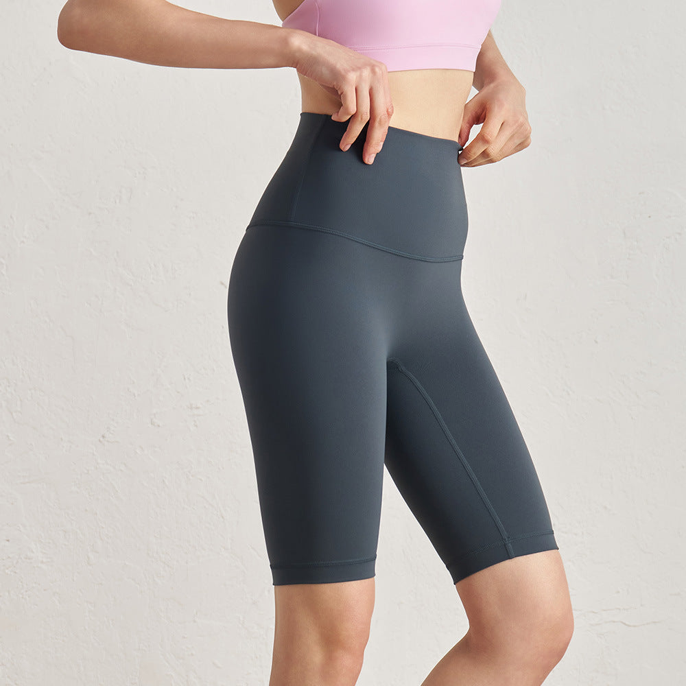 08/2023 LINK-2 update new colors   colors new color yoga five-point pants European and American nude high waist no embarrassing line sports fitness pants women