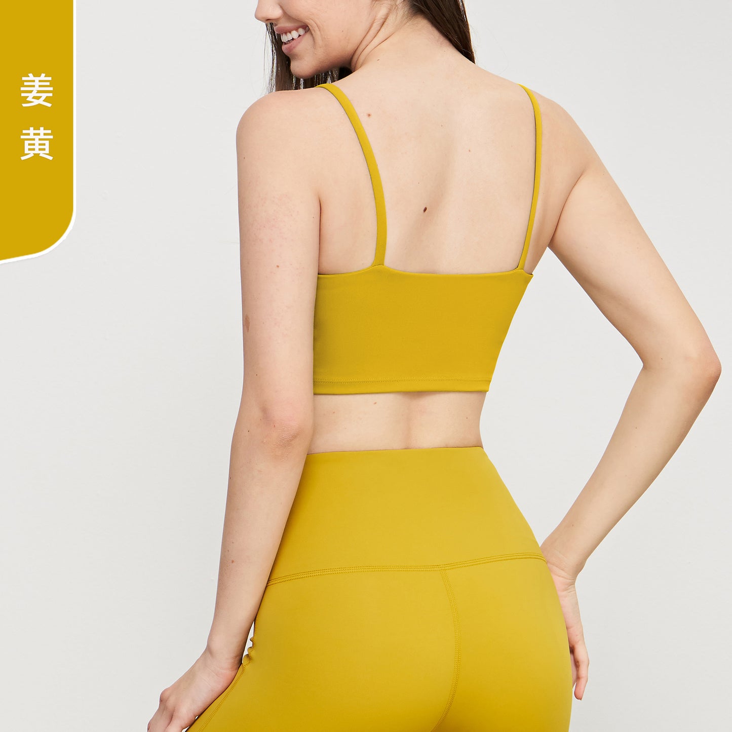 08/2024 UPDATE NEW 22 colors 2022 cross-border with chest pad clear thin shoulder camisole Europe and the United States Lycra temperament beautiful back nude fitness bra