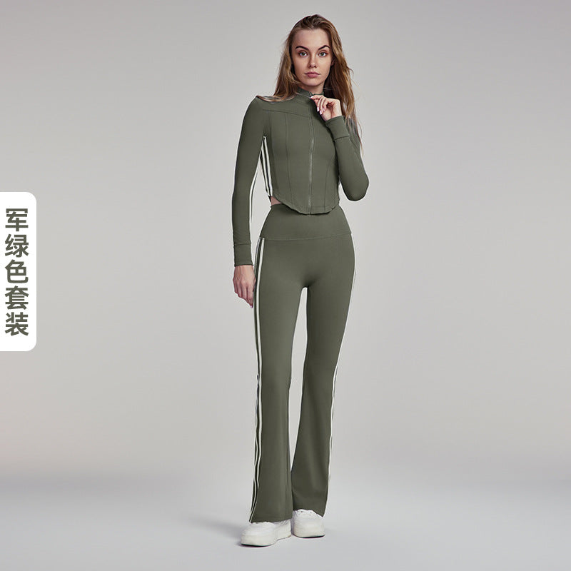 09/2024 Yoga suit women's two-piece autumn leisure all-in-one outdoor running fitness suit