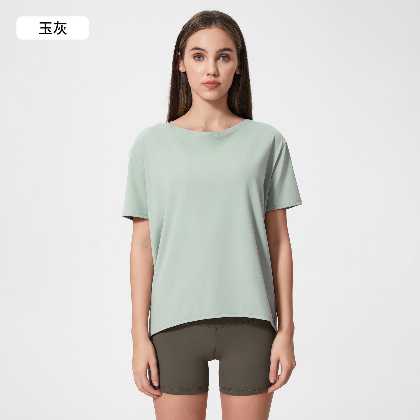 11/2022 updated Brushed nude yoga short-sleeved fashion all-match drape breathable simple loose yoga