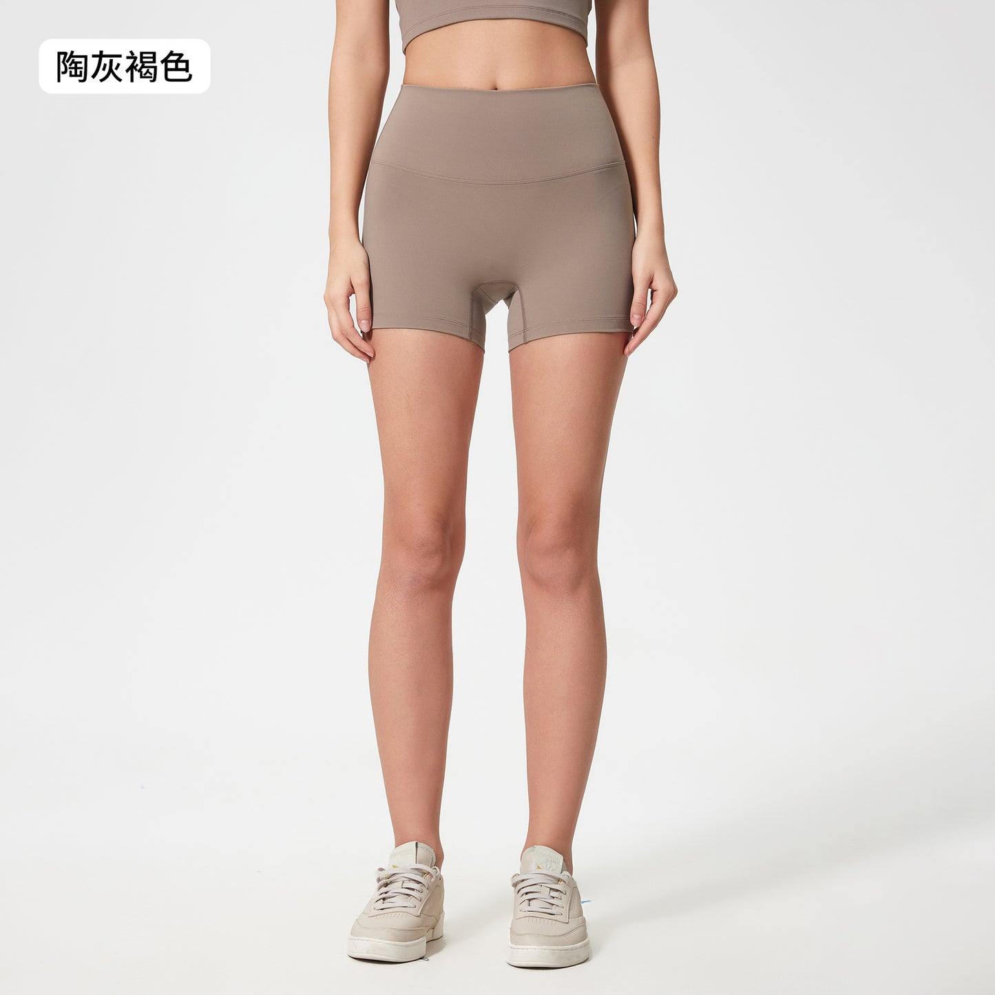 11/2022 updated No embarrassment line yoga shorts female double-sided sanding training running sports three-point hot pants