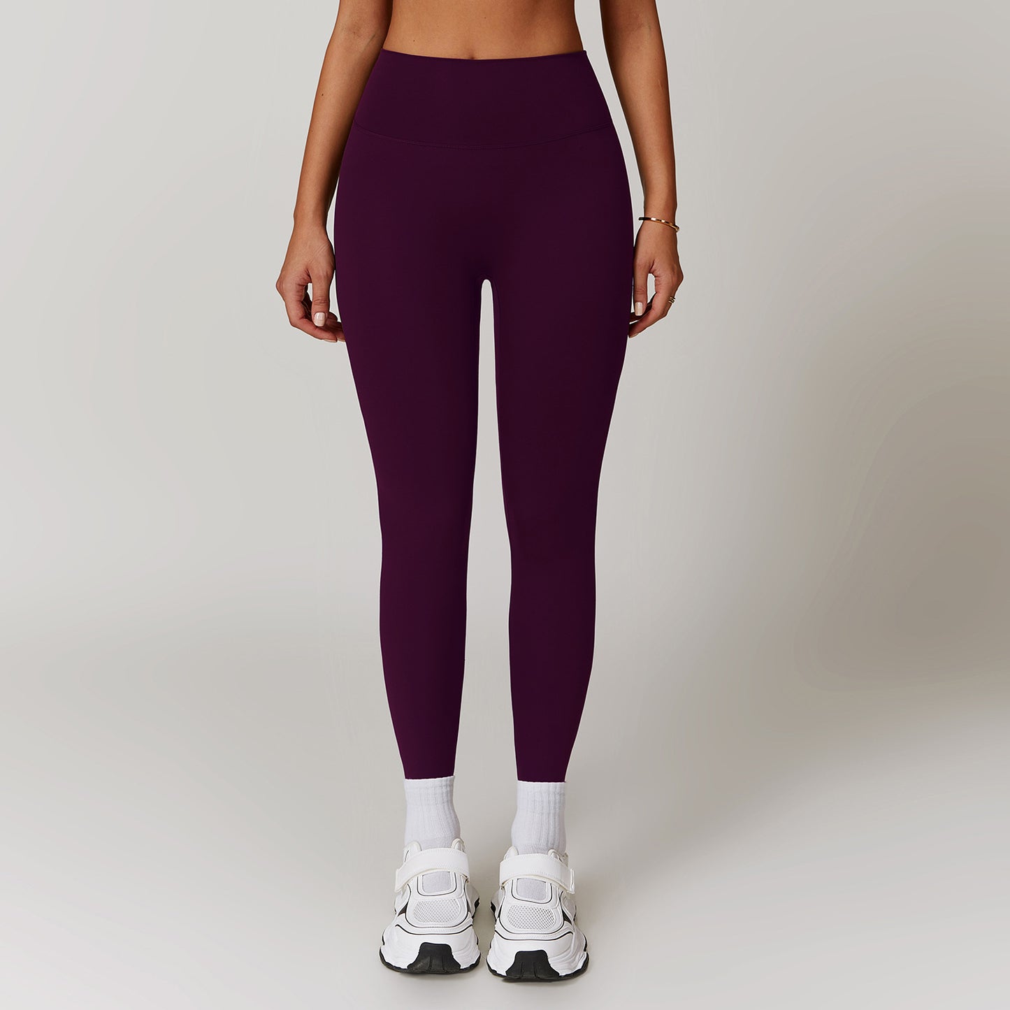 01/2024 Quick-drying tight yoga pants with hairless belly lift and hip-lift high waist fitness pants wearing running pants 8518