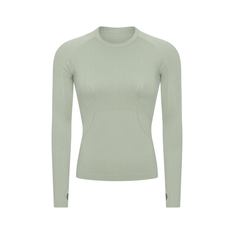 2023.09 renew 19 colors  Link 1 Ladies Long Sleeve Round Neck Sports T-Shirt Running Fitness Top Slim Breathable Yoga Long Sleeve