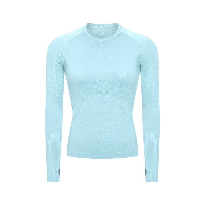 2023.09 renew 19 colors  Link 1 Ladies Long Sleeve Round Neck Sports T-Shirt Running Fitness Top Slim Breathable Yoga Long Sleeve