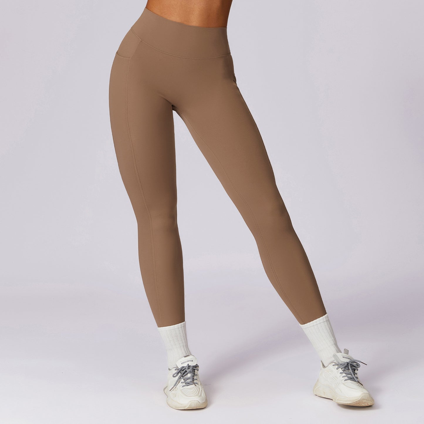 05/2024  Quick-drying tight hip lift yoga pants Brushed high-waisted fitness pants over running leggings 8524