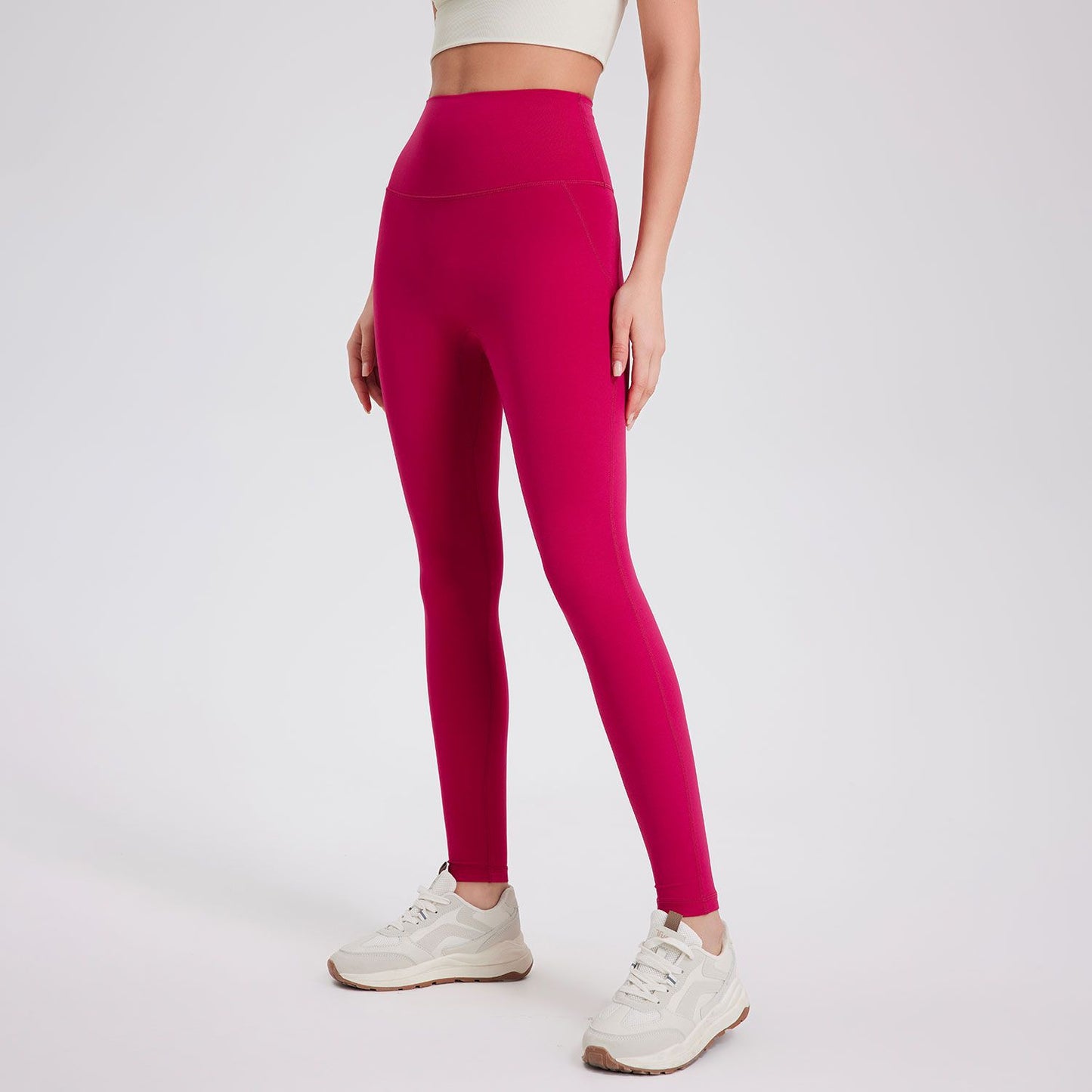 05/2024 update new color 7A antibacterial fabric zero-sense, one-piece yoga pants, no traces, nude back pockets, peach hip-lifting, tight-fitting sports fitness pants