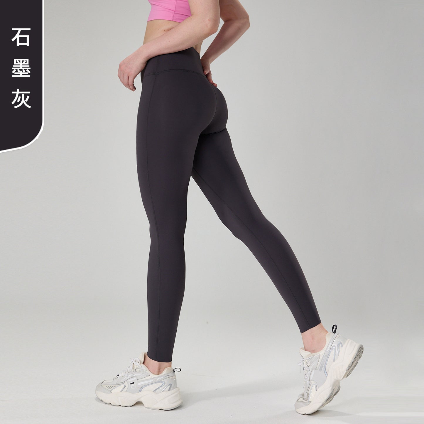 08/2024 update 25 colors new high waist Lycra yoga pants Europe and the United States high-end nude sense no T peach hip lift fitness tights