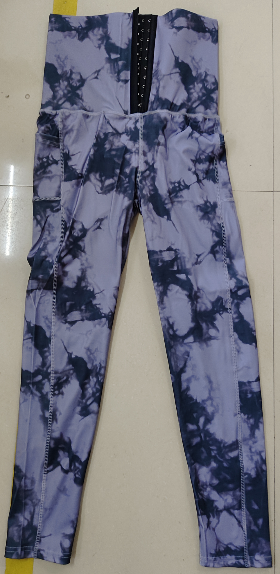 women's yoga sports stitching bag tie-dye leggings large size factory direct sales